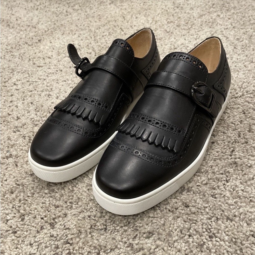 Christian Louboutin Club Flat Calf Black Size 43